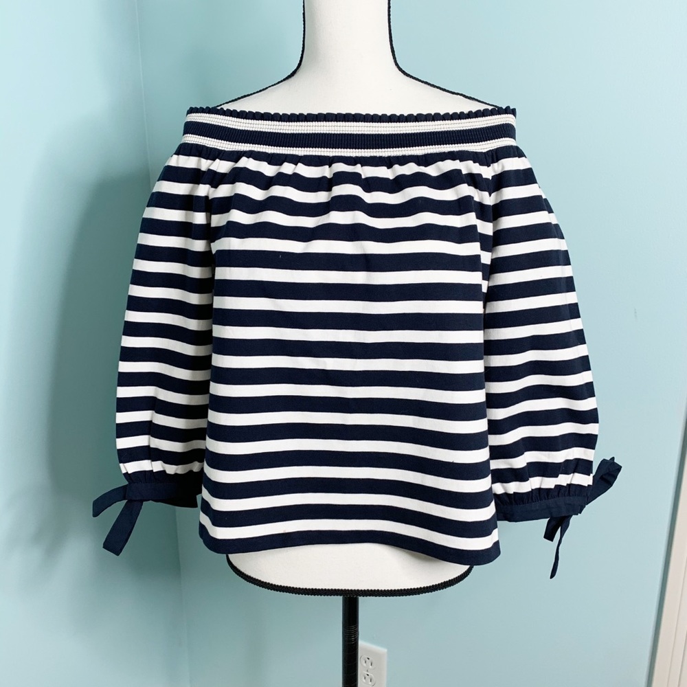 J. Crew medium striped top